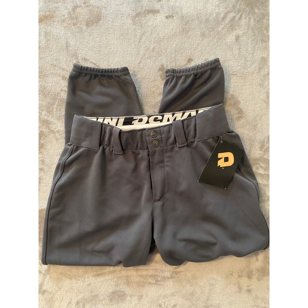 DeMarini Softball Pants Women Medium Grey Fierce‎ Beltless WTD3040 Fastpitch New